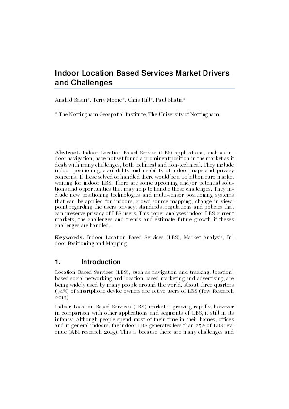 Indoor location based services market drivers and challenges Thumbnail