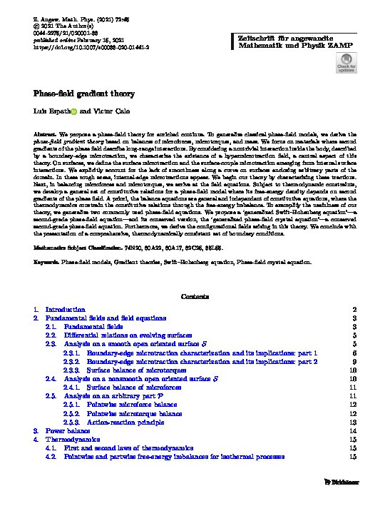 Phase-field gradient theory Thumbnail