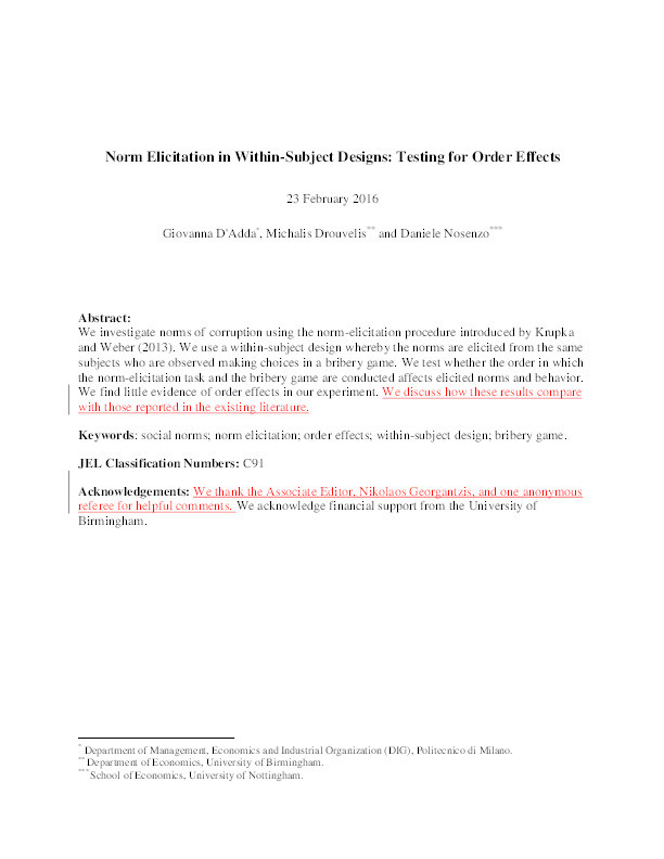 Norm elicitation in within-subject designs: testing for order effects Thumbnail