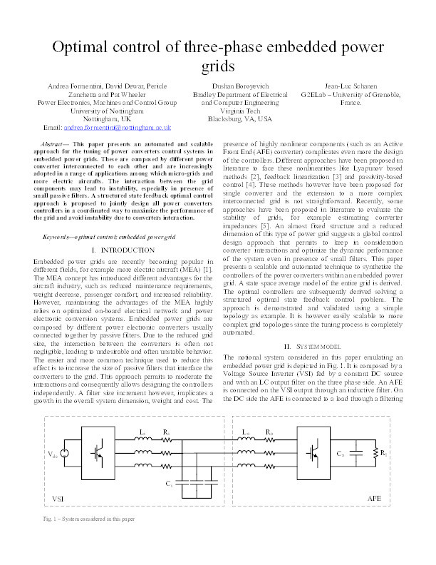 Optimal control of three-phase embedded power grids Thumbnail
