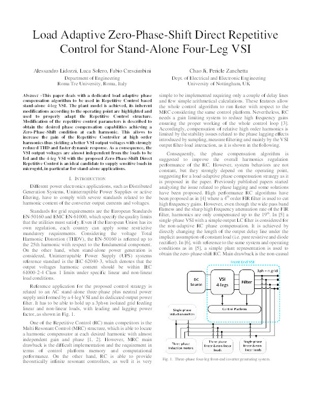 Load-adaptive zero-phase-shift direct repetitive control for stand-alone four-leg VSI Thumbnail