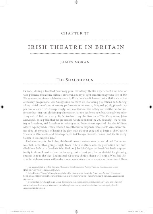 Irish theatre in Britain Thumbnail