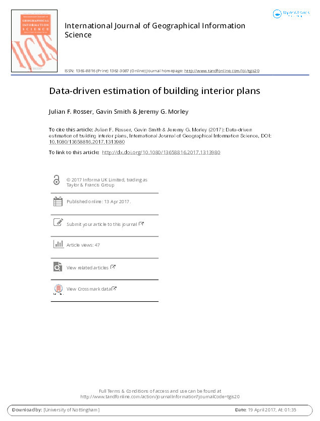 Data driven estimation of building interior plans Thumbnail