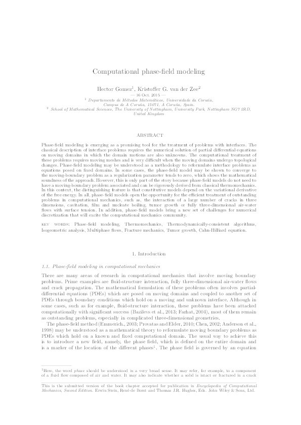 Computational phase-field modeling Thumbnail