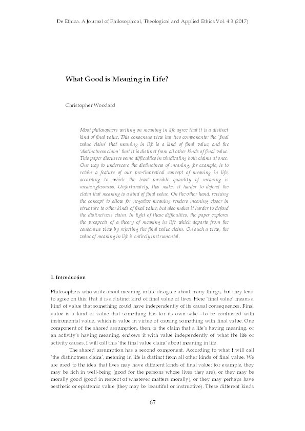 What good is meaning in life? Thumbnail