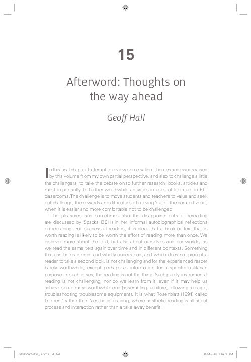 Afterword: thoughts on the way ahead Thumbnail