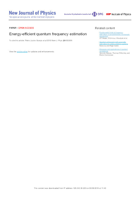 Energy-efficient quantum frequency estimation Thumbnail
