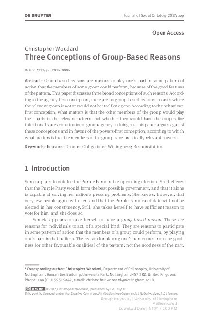 Three conceptions of group-based reasons Thumbnail